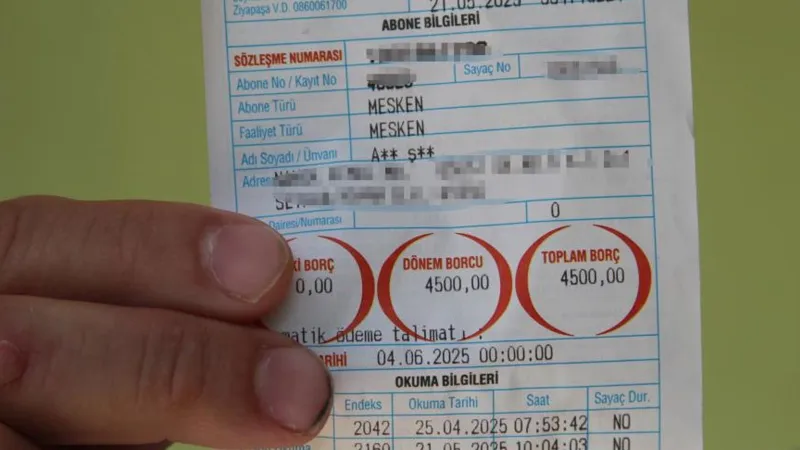 4 bin 500 TL su faturası gelen ev sahibi şaşkına döndü: "Havuzum olsa böyle bir fatura gelmezdi"