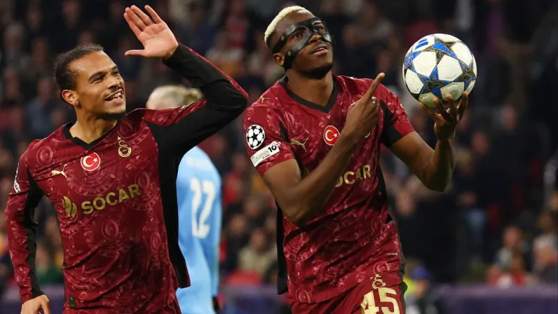 Galatasaray Ajax'ı Osimhen'in golleriyle devirdi