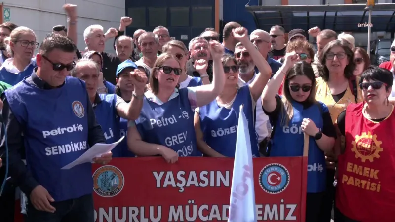 Grevdeki Temel Conta işçilerine mesai arkadaşlarından fiziksel saldırısına uğradı