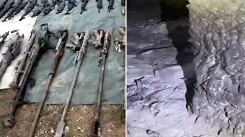 Irak'ın kuzeyinde mağarada çok sayıda silah ve mühimmat ele geçirildi