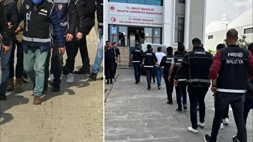 Malatya'da 'torbacı' operasyonu: 14 tutuklama