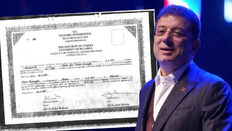 İmamoğlu'nun diploması resmi olarak iptal edilmedi