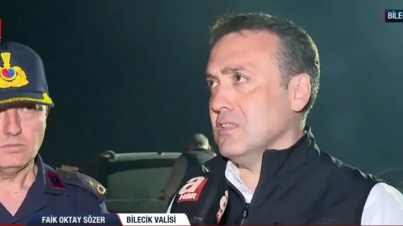 Sakarya’da başladı Bilecik’e ulaştı: Vali Sözen’den açıklama!