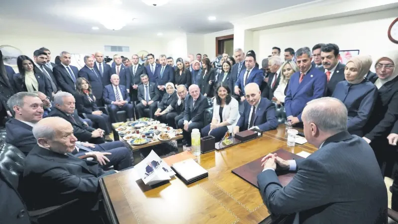 TBMM'de Sürpriz Buluşma! Erdoğan, Bahçeli ve Diğer Liderler Bir Arada