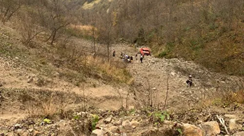 Trabzon'da feci olay: Uçurumdan düşen kişi hayatını kaybetti